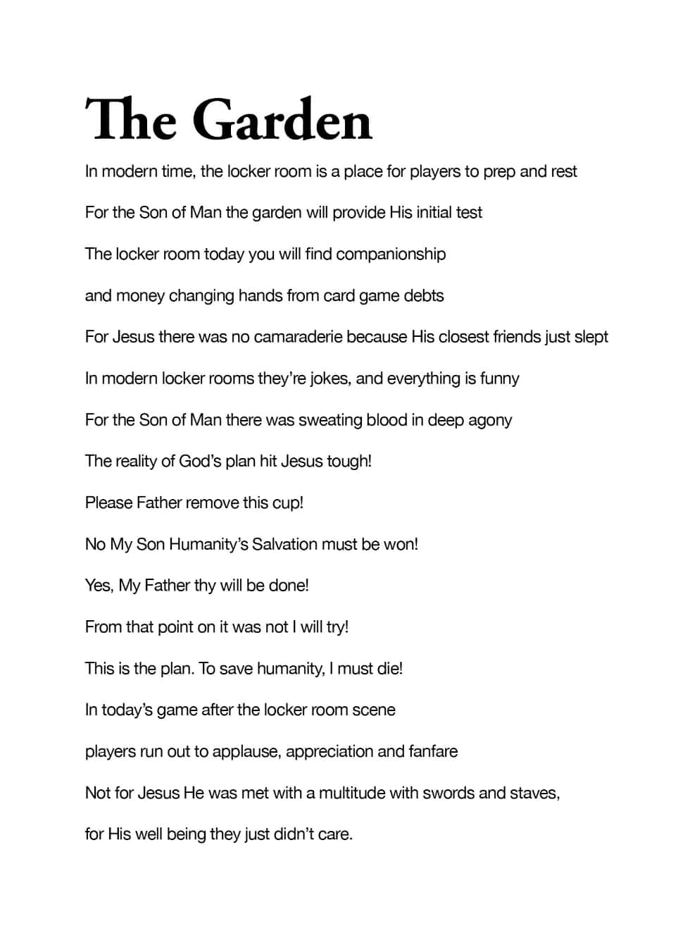 The Garden Words